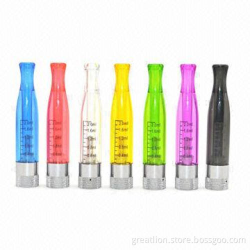 H2 atomizer, 2.0mL capacity and 2.0-2.8 Ohms resistances, CE/RoHS/FCC marks